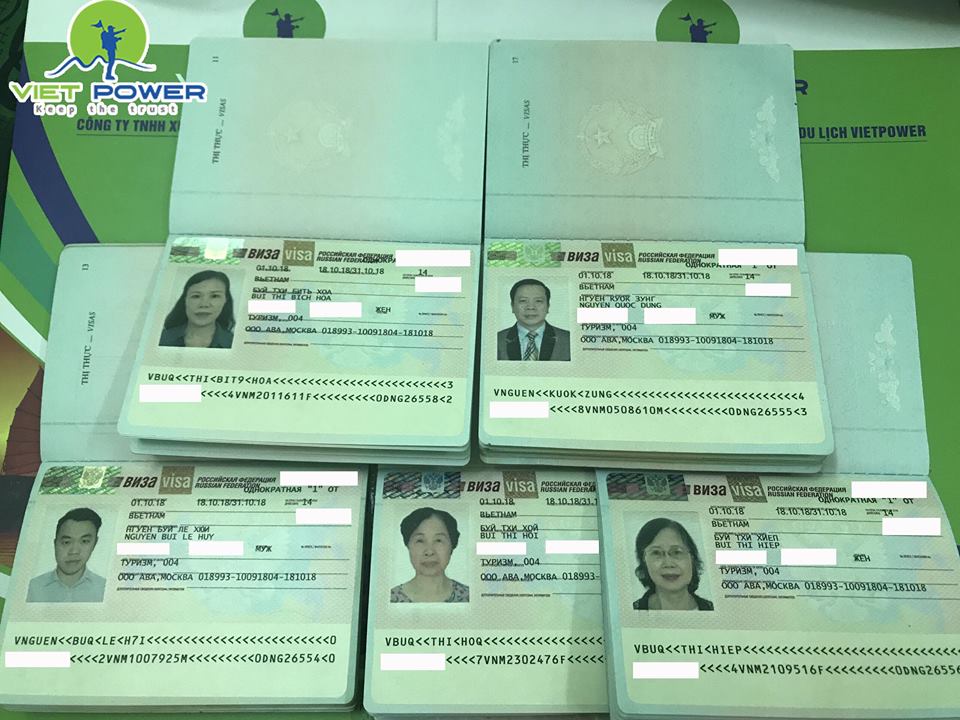 Chúc mừng 5 vị khách hàng đã nhận visa du lịch Nga