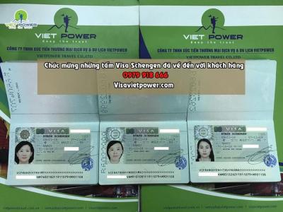 Chúc mừng 3 vị khách hàng của Vietpower đã nhận Visa Schengen