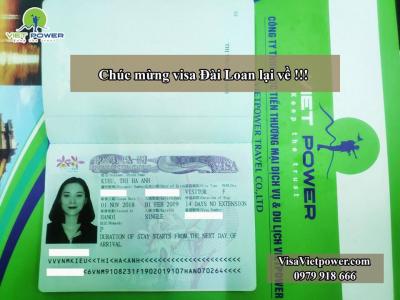 Visa Đài Loan cập bến Vietpower