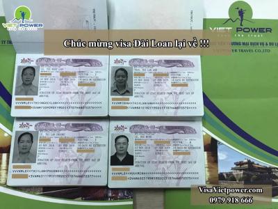 4 khách hàng của Visa Vietpower đã nhận visa Đài Loan tận tay