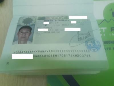 Chúc mừng Chú Trịnh Văn Vân đã có Visa Pháp một cách nhanh nhất