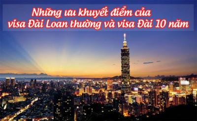 So sánh Visa Đài Loan thường với loại visa 10 năm