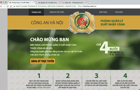 Làm hộ chiếu online